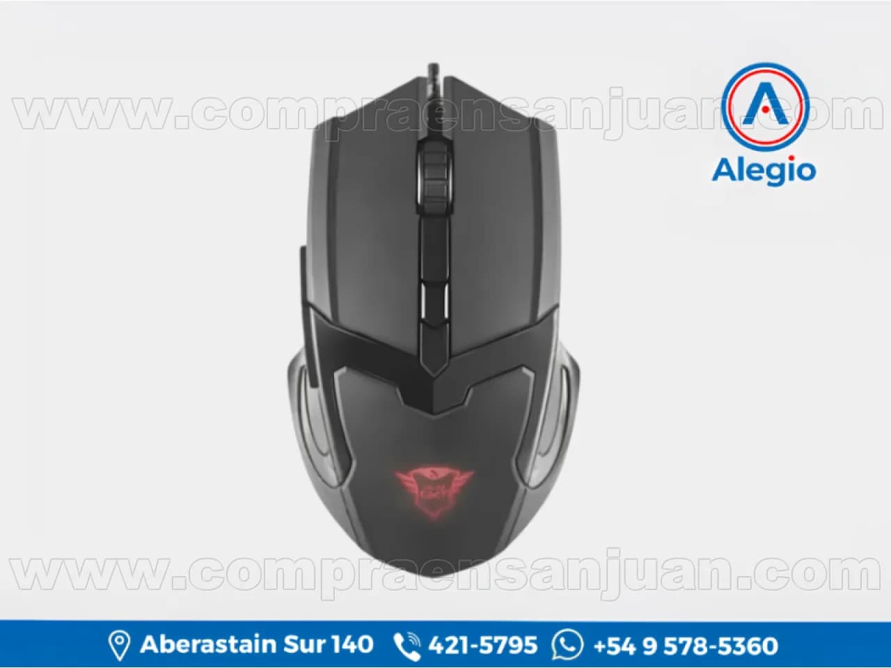Mouse Optico Usb Trust Gav Gxt101 Gamer - Tasa Desondeo 125 Hz. - Nuevo (#84498)