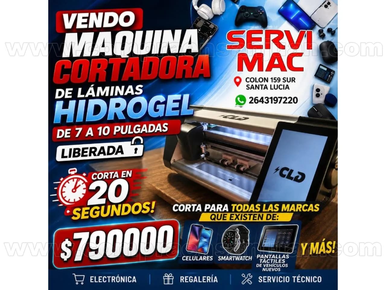 Maquina Cortadora De Hidrogel De 7 A 10 Pulgadas Liberada