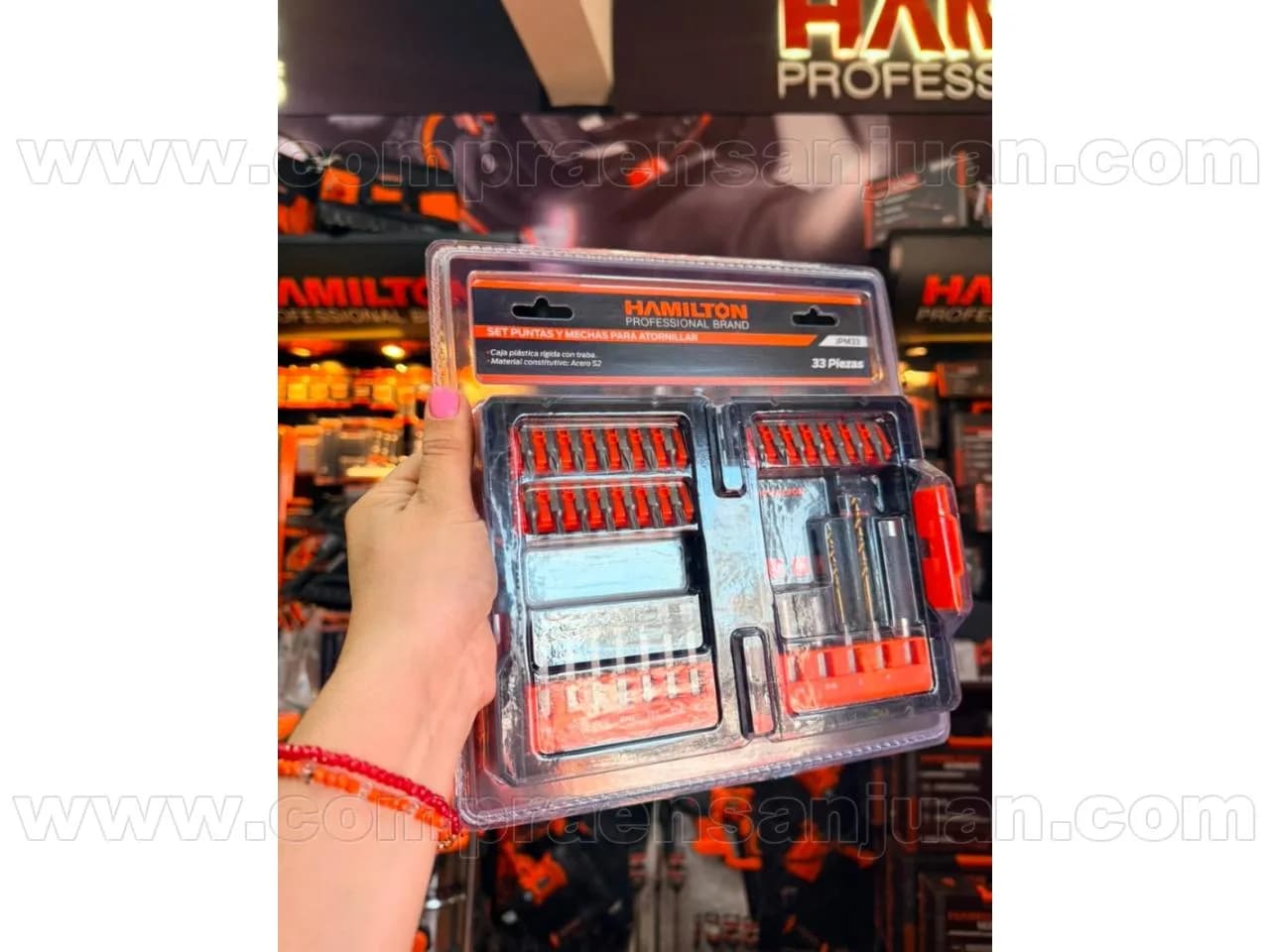 Set Puntas Y Mechas Atorn. 33pz Hamilton