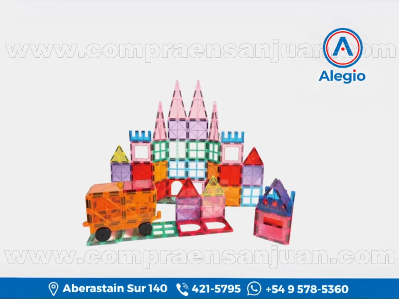 Juego Bloques Magneticos De Construccion 100 Piezas Gadnic Magne002 - Nuevo (84459)